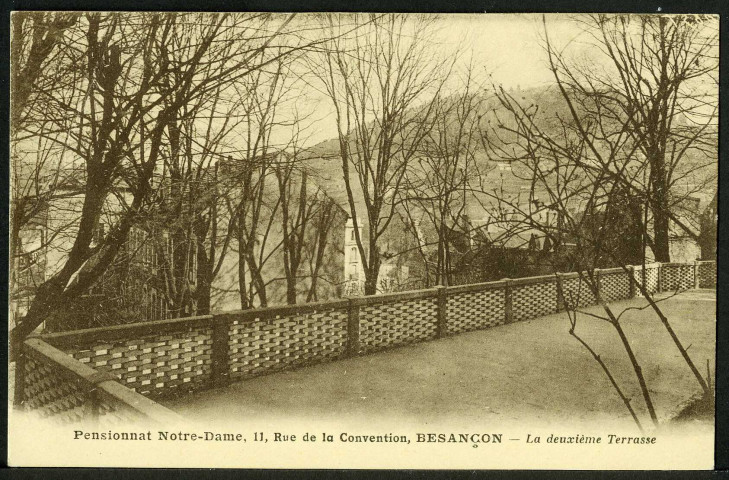 Pensionnat Notre-Dame, la deuxième terrasse