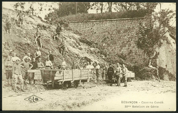 Caserne Condé, 30e bataillon du génie, manoeuvres