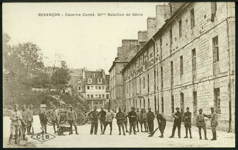 Caserne Condé, 30e bataillon du génie, manoeuvres