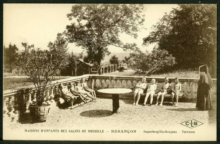Maisons d'enfants des salins de Bregille, Besançon, Superbregille-garçons, terrasse