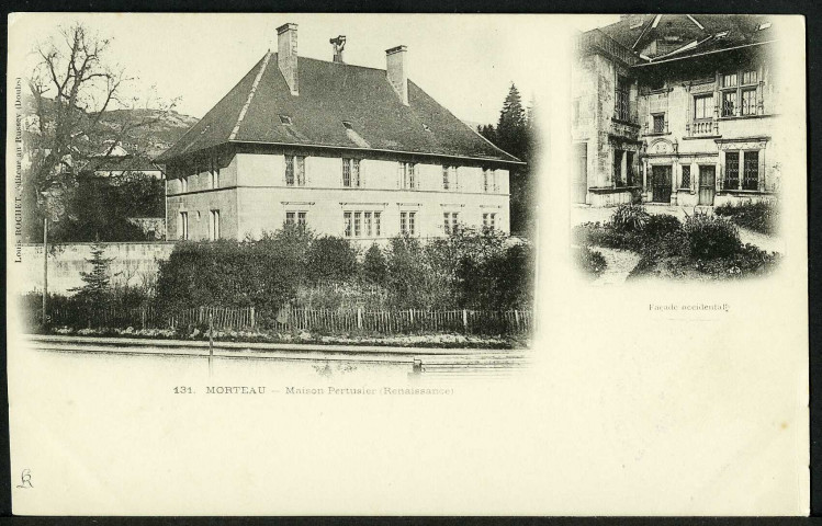 Le château de Pertusier. Style renaissance 1576