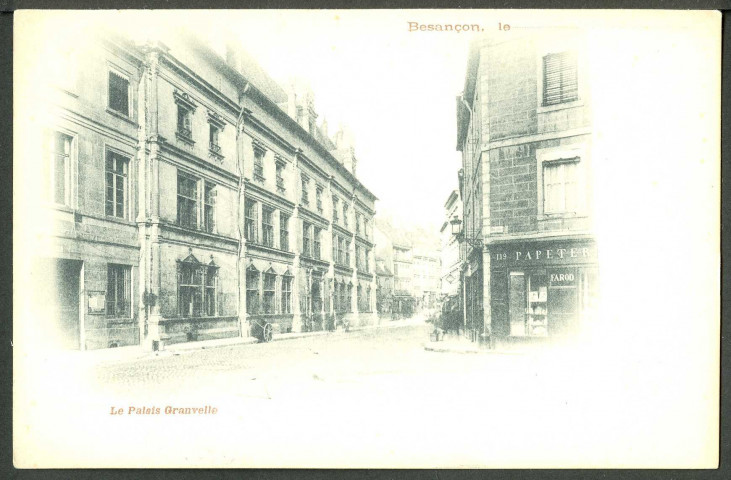 Vue de la façade du palais Granvelle