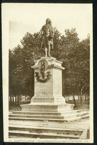Statues de Voltaire et Christin