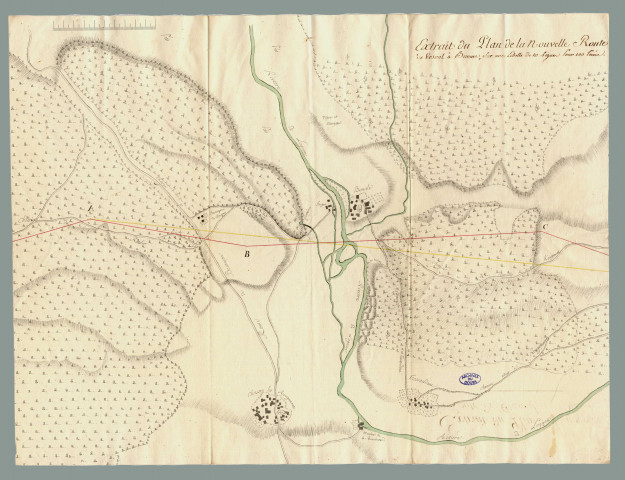 Route de Baume-les-Dames à Vesoul, à proximité de Bonnal