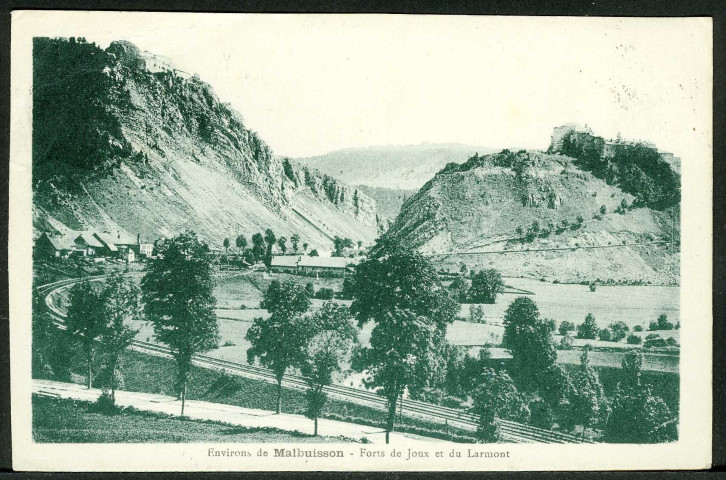 Environs de Malbuisson. Forts de Joux et du Larmont