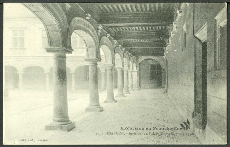 Les arcades du palais Granvelle