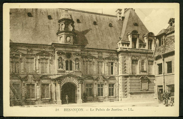 Le palais de justice, façade sur la rue Sambin