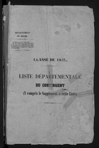 Liste départementale