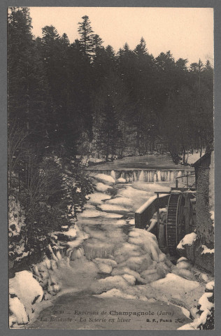 La Billaude. La scierie en hiver