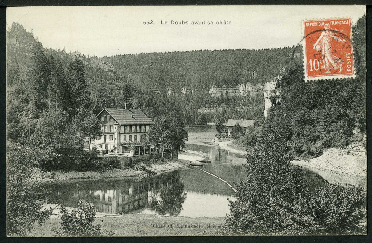 Le Doubs avant sa chute