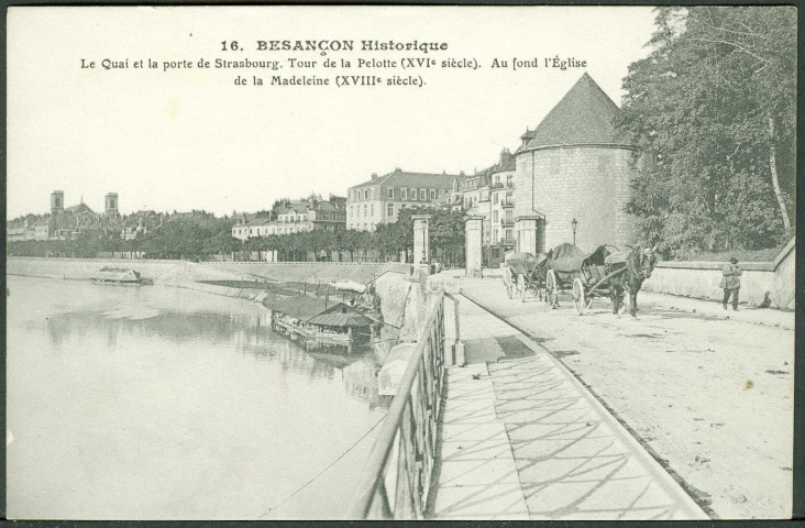 Le quai et la porte de Strasbourg
