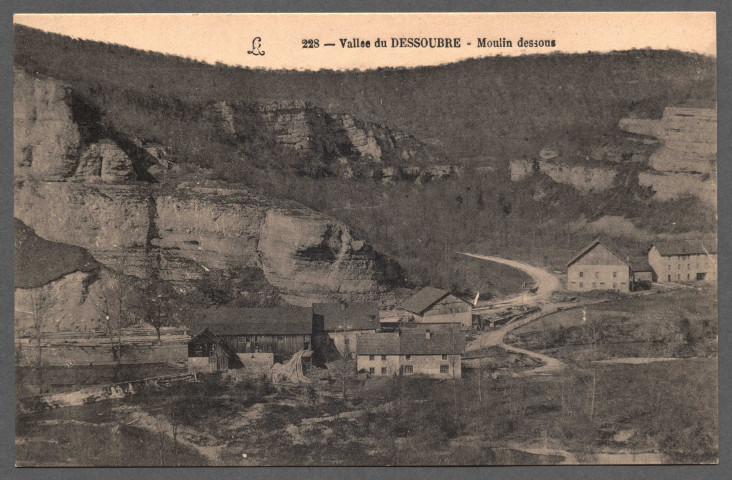 Vallée du Dessoubre. Moulin dessous