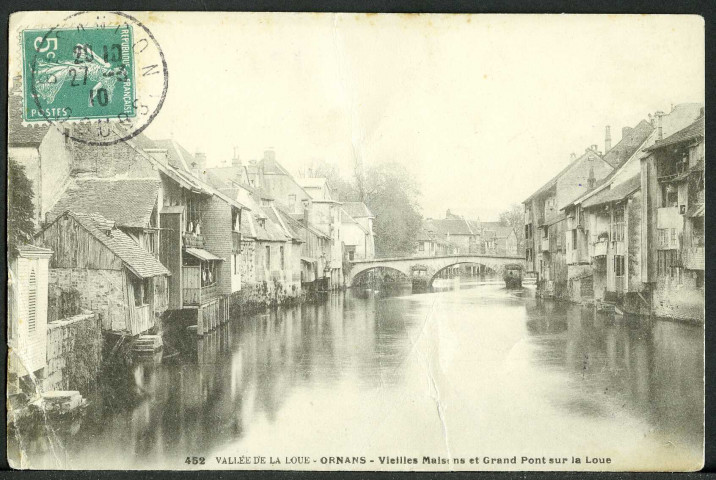 Vielles maisons sur la Loue et sur le grand pont