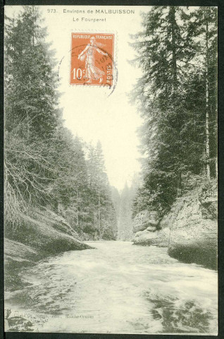 Environs de Malbuisson. Le Fourperet