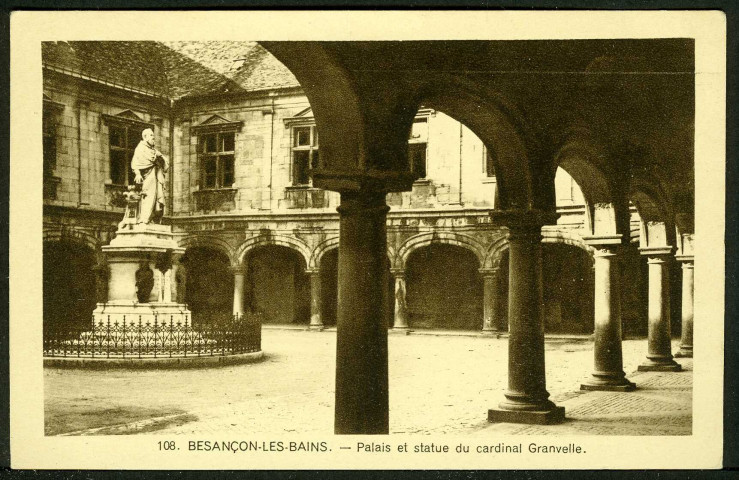Vue de la statue du cardinal Granvelle