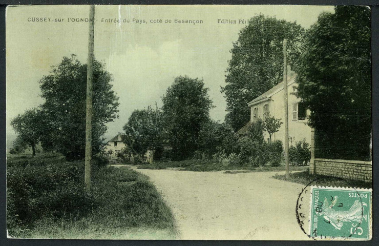 Entrée du village coté Besançon