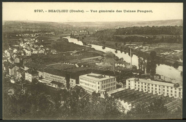 Vue générale des usines Peugeot