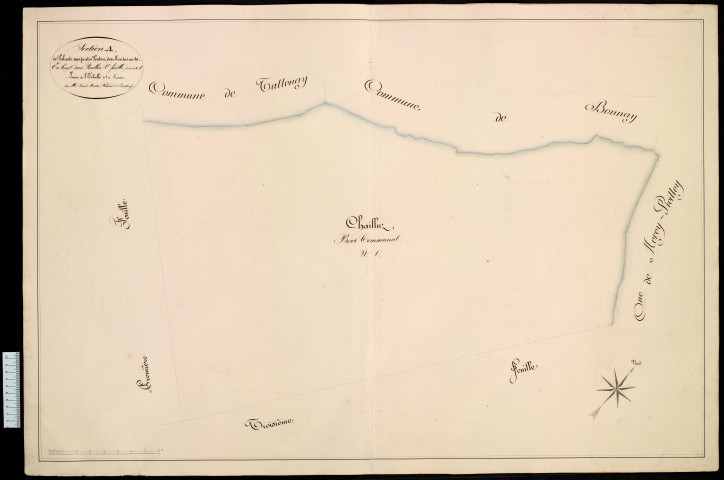 Tableau d'assemblage et section A