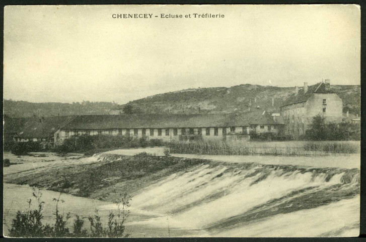 Ecluse et tréfilerie