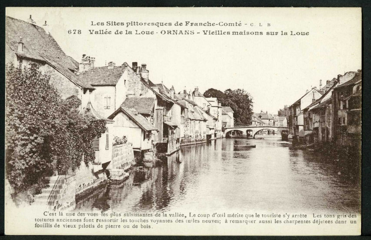 Vielles maisons sur la Loue