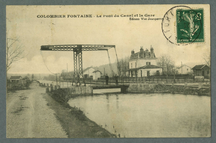 Le pont du canal et la gare