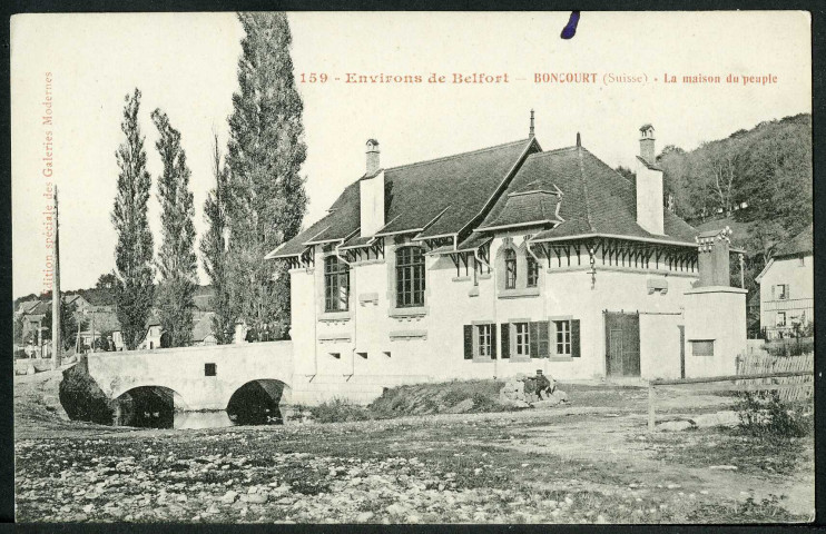 Environs de Belfort, Boncourt (Suisse), la maison du peuple