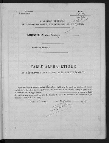 Copie conforme faite en 1938