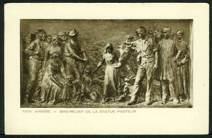 Bas relief de la statue de Pasteur