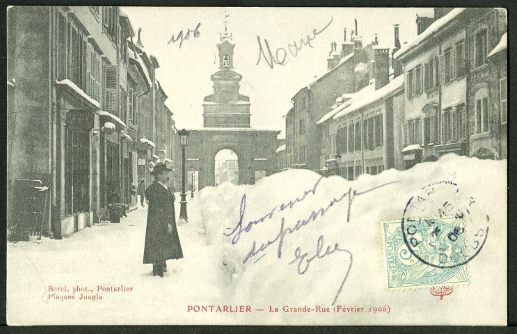 La Grande Rue sous la neige
