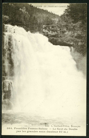 Le saut du Doubs par les grandes eaux