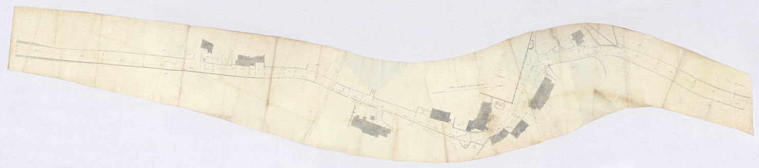 Plan de la traverse de Pugey