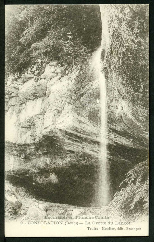 Le Lançot, cascades, hauteur 50 m.