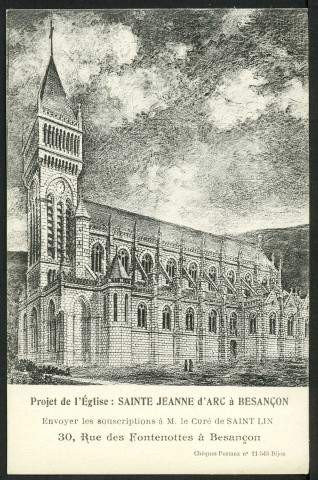 Projet de l'église Sainte Jeanne d'Arc à Besançon