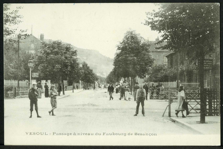 Passage à niveau du faubourg de Besançon