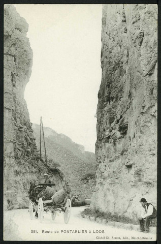 Route de Pontarlier à Lods