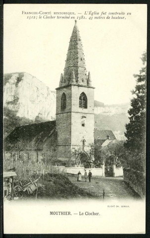 Clocher de l'église, hauteur 43 m.
