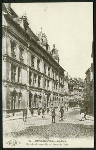 Vue de la façade du palais Granvelle