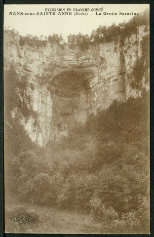 Nans-sous-Sainte-Anne, la grotte Sarrazine