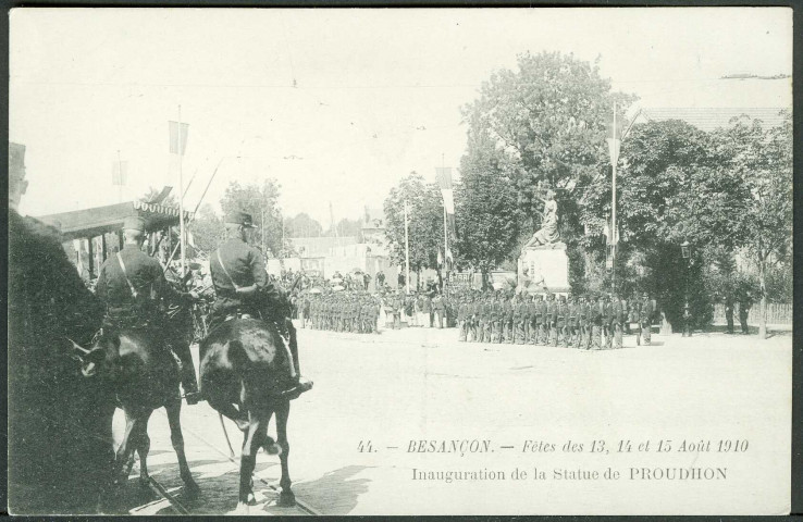 Inauguration de la statue Proudhon
