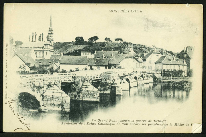 Le grand pont jusqu'à la guerre de 1870-1871