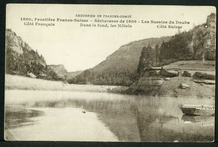 Sécheresse de 1906, les bassins du Doubs