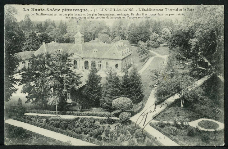 Établissement thermal et le parc