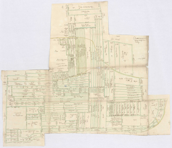 Villers-sous-Montrond, plan géométrique des parcelles