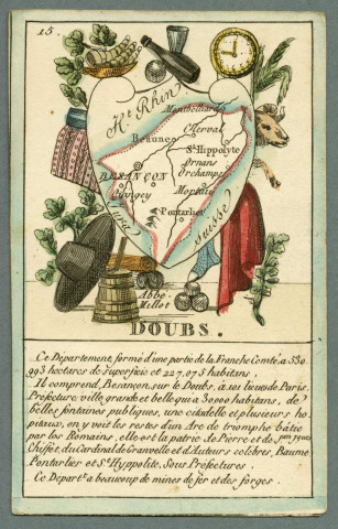 Carte du Doubs en 1790