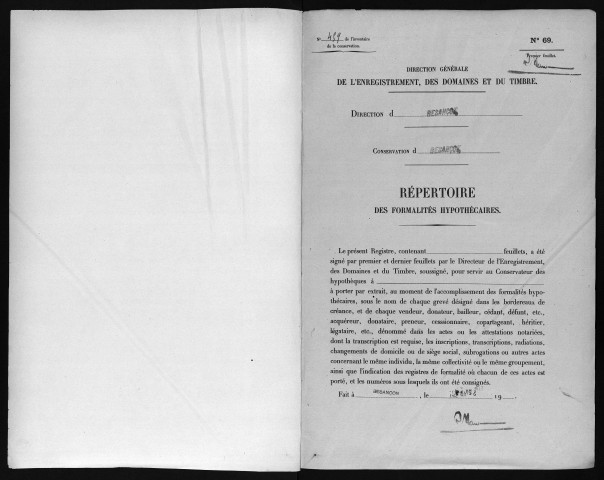 Volume n° 459
