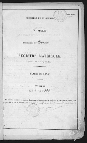 Volume1, nos 1 à 500