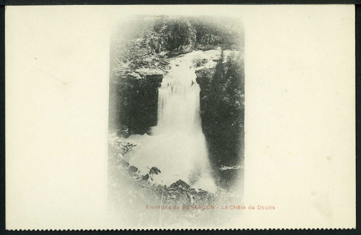 Environs de Besançon. La chute du Doubs