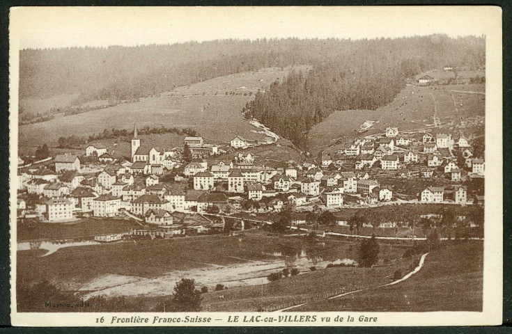 Frontière franco-suisse, vue de la gare