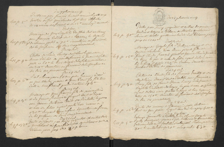 Minutes, testaments et répertoire