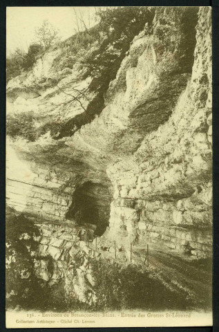 Entrée des grottes Saint-Léonard